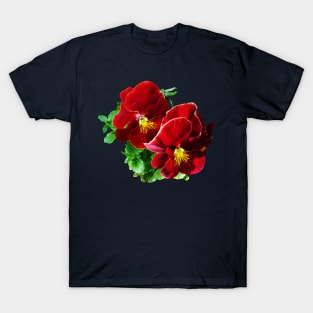 Two Red Pansies T-Shirt